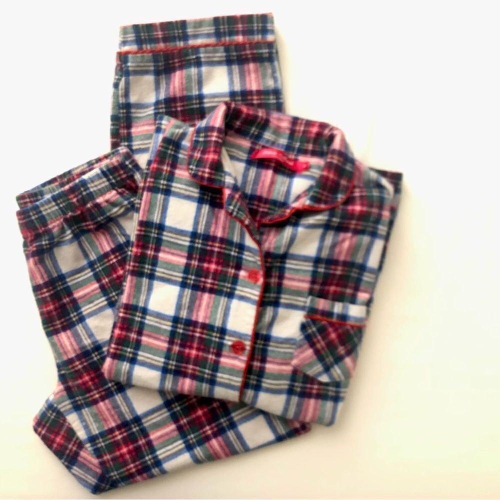 White Mark White Red Plaid Pajama Set